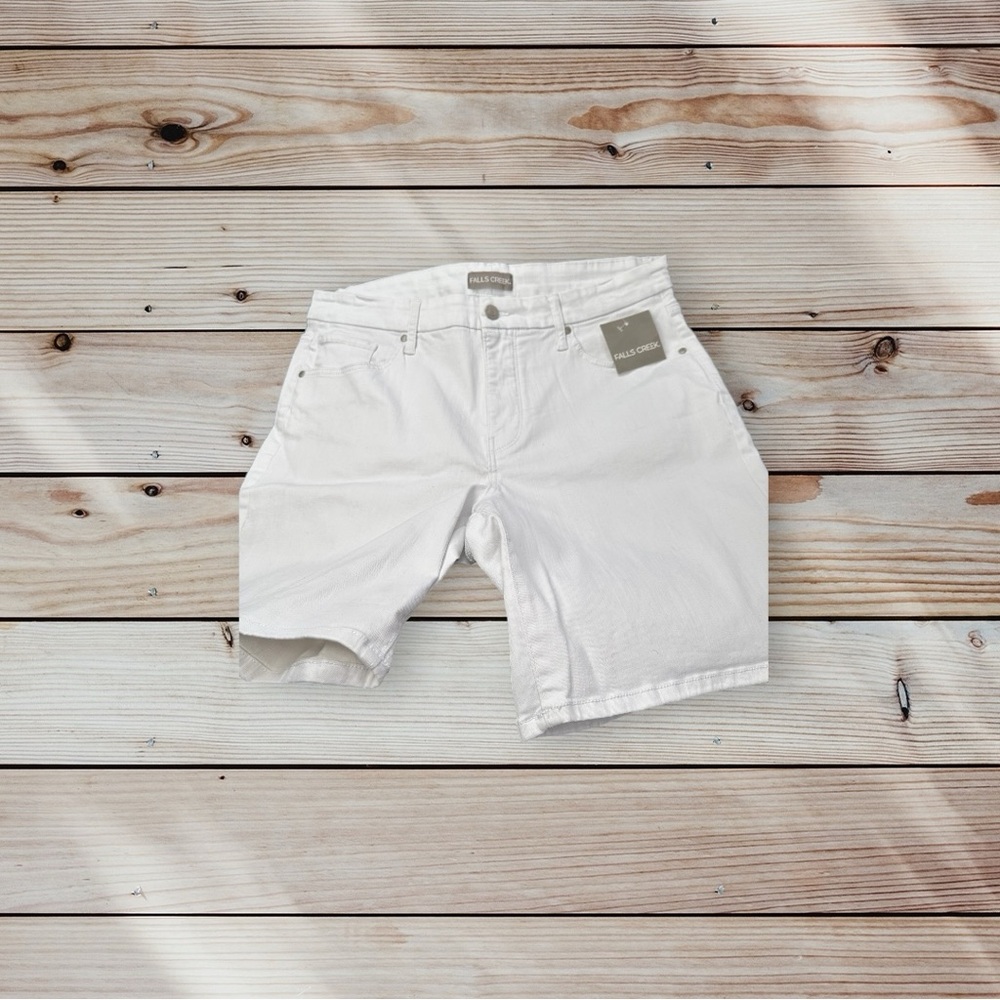 White demin shorts